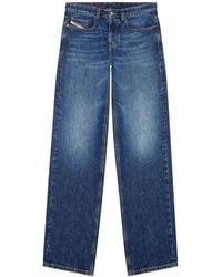 DIESEL - Relaxed Wide-Leg Denim Jeans - Lyst