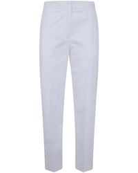 Seventy - Popeline Fine Cotton Stretch Trousers - Lyst