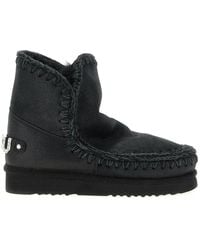 Mou - 'Eskimo 18 Rhinestone Logo' Ankle Boots - Lyst