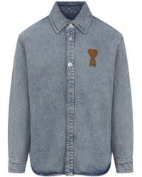 Ami Paris - H Denim Jacket Light - Lyst