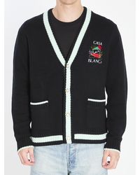 CASABLANCA - Cardigan With Stacked Casa Mountain Temple Design - Lyst