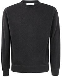 FILIPPO DE LAURENTIIS - Long Sleeves Cashmere Wool Round Neck Sweatshirt - Lyst