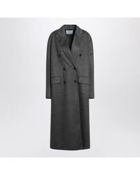 Prada - Double-Breasted Wool And Cashmere Coat - Lyst