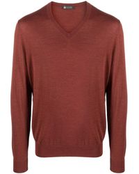 Colombo - V Neck Cashmere-Silk Blend Sweater For - Lyst
