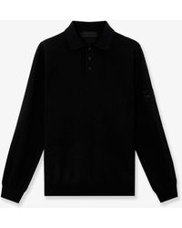 Stone Island - Virgin Wool Polo Sweater - Lyst