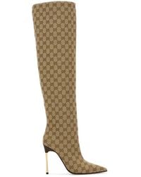 Gucci - Gg Fabric Boots - Lyst