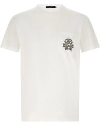 Dolce & Gabbana - Dolce & Gabbana 'Dg' Embroidered T-Shirt - Lyst