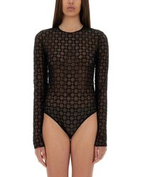 Givenchy - Monogram Tulle Bodysuit - Lyst
