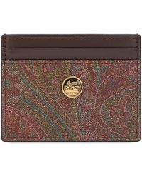 Etro - Card Holder With Paisley Pattern - Lyst