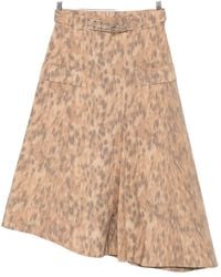 Ganni - Printed Cotton Skirt - Lyst