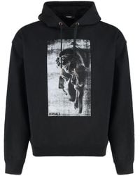 Versace - Cotton Hoodie - Lyst
