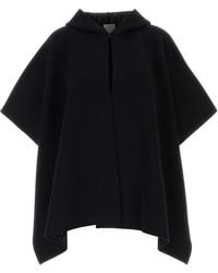 Fendi - Poncho Ff Jacquard Cashmere - Lyst