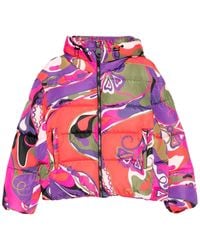 PUCCI - Orchidee Print Down Jacket - Lyst