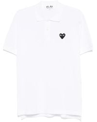 COMME DES GARÇONS PLAY - Cotton Polo Shirt - Lyst