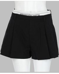 Alexander Wang - Logo-Elastic Shorts Cotton Polyamide - Lyst