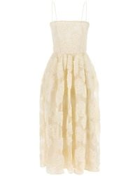 ROTATE BIRGER CHRISTENSEN - Rotate Birger Christensen 'Flower Mesh Midi' Dress - Lyst