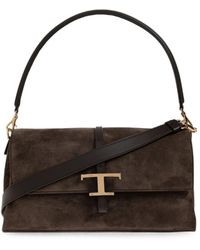 Tod's - T Timeless Leather Shoulder Bag - Lyst