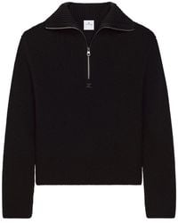 Courreges - Courregès Zipped Wool Sweater - Lyst