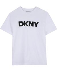DKNY - T-Shirt Con Stampa Logo - Lyst