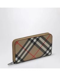 Burberry - Coated Canvas Wallet - Lyst