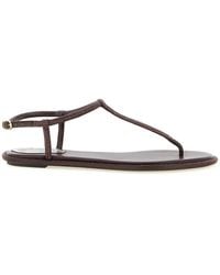 Rene Caovilla - Viscose Flat Sandals - Lyst
