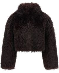 Pinko - 'Gravina' Eco-Fur Coat - Lyst