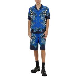 Versace Jeans Couture - Viscose Shorts - Lyst