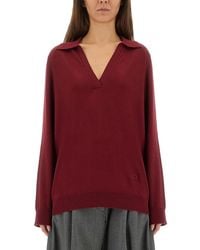Gucci - Extra Fine Wool Polo Top - Lyst