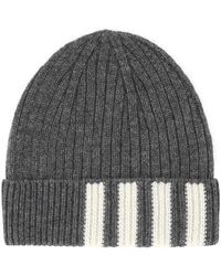 Thom Browne - Four-Striped Knitted Bennie - Lyst