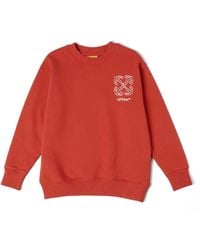 Off-White c/o Virgil Abloh - Arrow Stitched Crewneck - Lyst