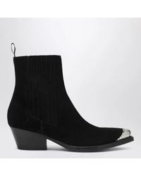 Sartore - Suede Wax Ankle Boot - Lyst