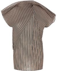 Issey Miyake - 'Generic Stripes (Machine Pleats) Top - Lyst