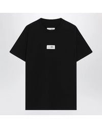 MM6 by Maison Margiela - Cotton Jersey T-Shirt With Logo Patch - Lyst