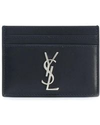 Saint Laurent - Smooth Leather Cassandre Card Holder - Lyst