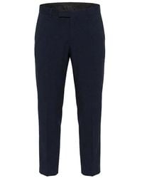 Fendi - Dark Wool Virgin Wool Viscose Pants - Lyst