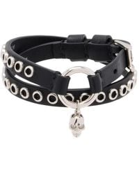 McQueen - Bracciale "Skull" - Lyst