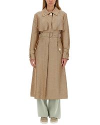Lanvin - Belted Trench Coat - Lyst