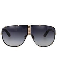 Philipp Plein - C/Parti Verde Metal Sunglasses - Lyst