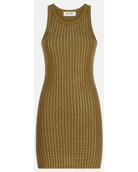 The Attico - Military Mini Dress With Rhinestones - Lyst