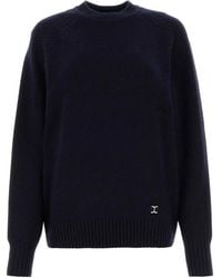 Chloé - Midnight Cashmere Blend Oversize Sweater - Lyst