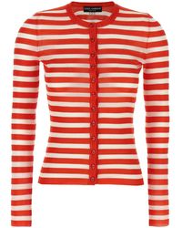 Dolce & Gabbana - Dolce & Gabbana Striped Viscose Cardigan - Lyst