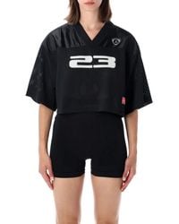 Nike - Nike Jordan Brooklyn Cropped Mesh Jersey Top - Lyst