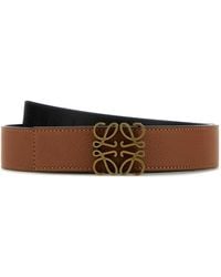 Loewe - Caramel Leather Reversible Belt - Lyst