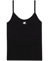 Courreges - Courregès Ribbed Knit Tank Top - Lyst