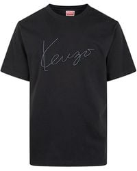 KENZO - "Gots Signature" Classic T-Shirt - Lyst