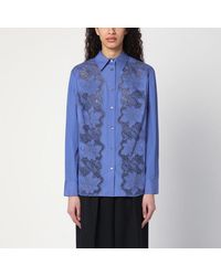 P.A.R.O.S.H. - Embroidered Cotton Shirt - Lyst