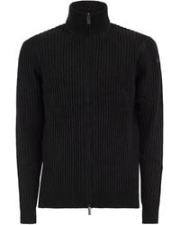 Rrd - Ribbed Zip-Up Cardigan - Lyst
