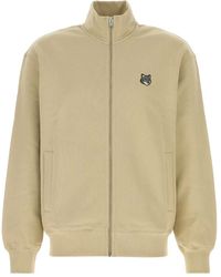 Maison Kitsuné - Fox Head Zipped Comfort Sweatshirt - Lyst