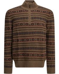 Polo Ralph Lauren - "Fair Isle" Half-Zip Sweater - Lyst