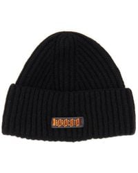 Baracuta - Beanie Hat With Logo Patch - Lyst